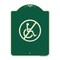 Signmission Designer Series No Handicap, Green & Tan Heavy-Gauge Aluminum Sign, 24" x 18", G-1824-23846 A-DES-G-1824-23846 - alternate 1